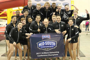 Men’s Swimming Wins Third Straight MSC Championship
