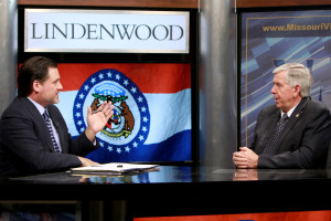Missouri Governor Visits Lindenwood, Meets Shonrock