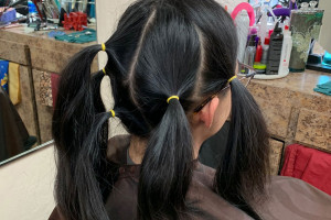 Hays Donates Hair for Children in Need