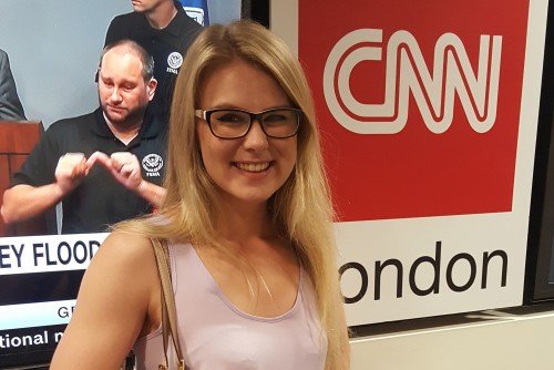 Back from CNN Internship, Senior Embarks on Another Dream