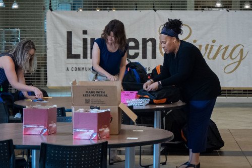 LindenGiving Stuffs Backpacks for St. Charles Students