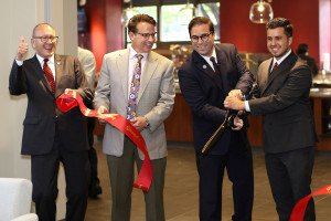 Ribbon is Cut at Matt's Café