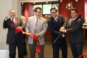Ribbon is Cut at Matt's Café