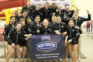 Men’s Swimming Wins Third Straight MSC Championship