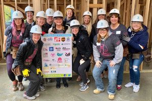 Faculty and Staff Participate in Habitat for Humanity’s Women’s Build Day