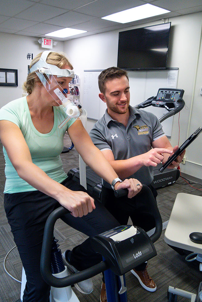 St. Louis exercise science degree program student in class