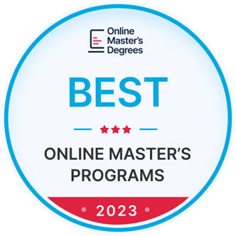 best online masters program badge