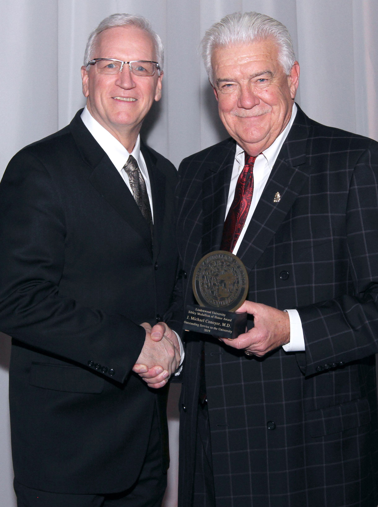 J. Michael Conoyer with President Porter