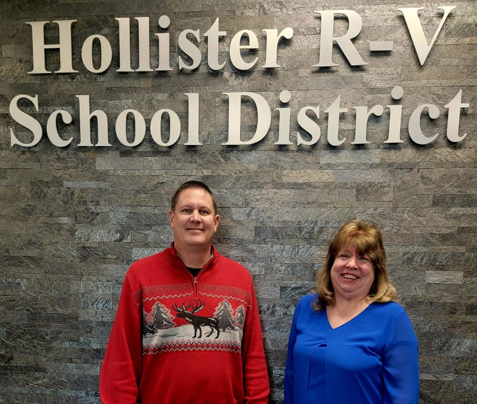 Hollister R-V Schools administrator and Wendy Linton