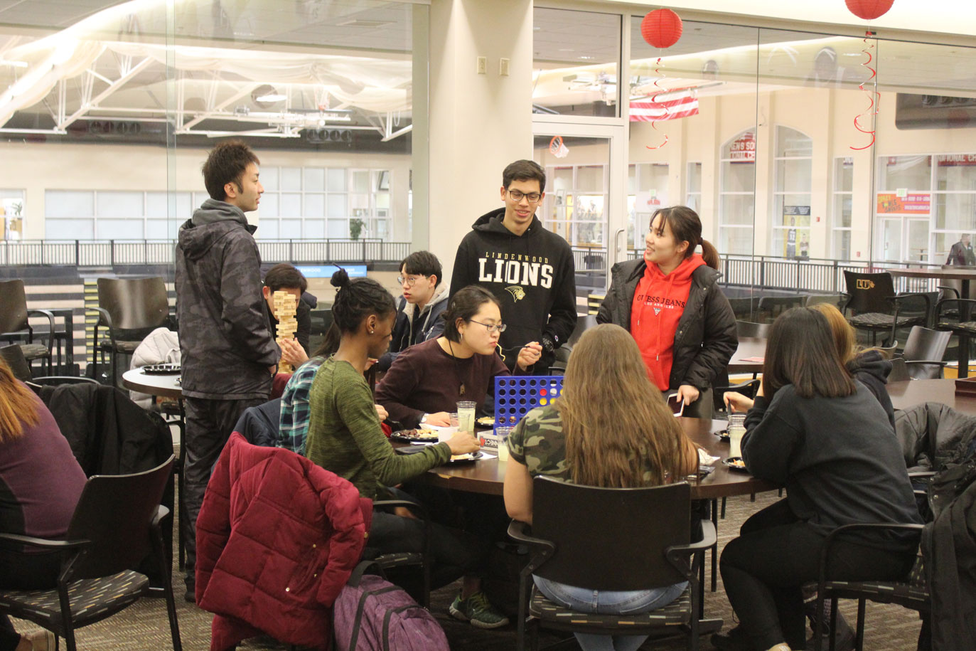 People eating at Lunar New Year