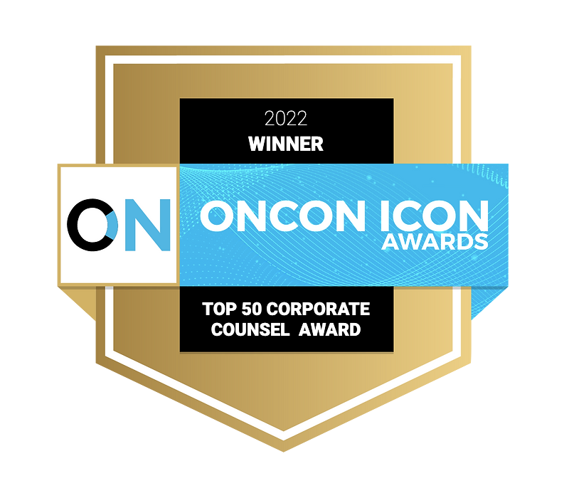 Top 50 Corporate Counsel Award at the 2022 OnCon Icon Awards