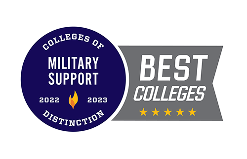 Colleges of Distinction 2022-2023 Military Support Badge