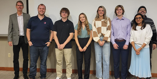 group photo of winning team
