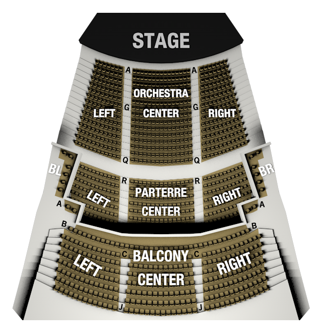 J. Scheidegger Center for the Arts Seating Chart