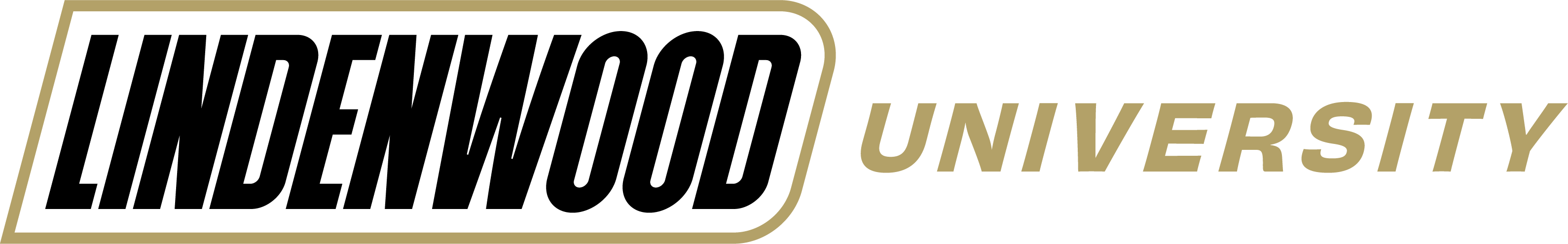 Lindenwood University - Secondary Logo - Black