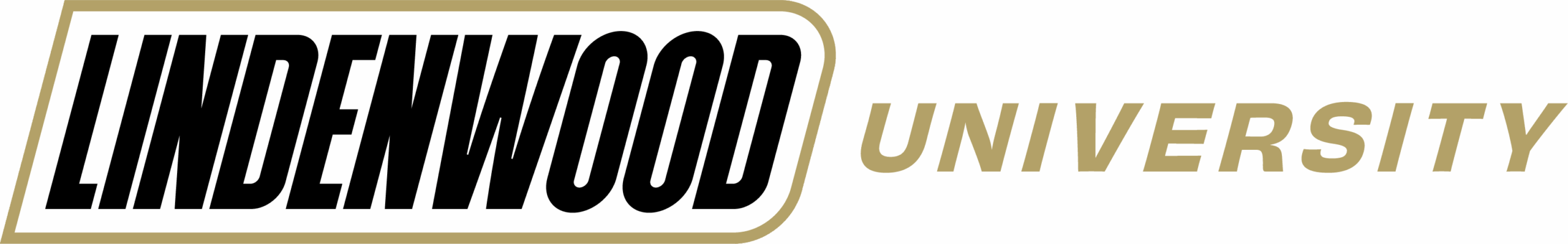 Lindenwood University - Secondary Logo - Black